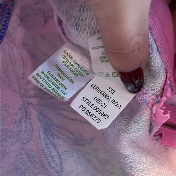 EUC Lilly Pulitzer Luxletic Beach Comber Pullover in Just a Lil Jelly - Picture 4 of 6